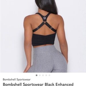 Bombshell Sportswear Black Enhanced Sports Bra